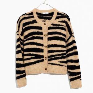 NWT Madewell Deville Sweater in Tiger Stripe (M)